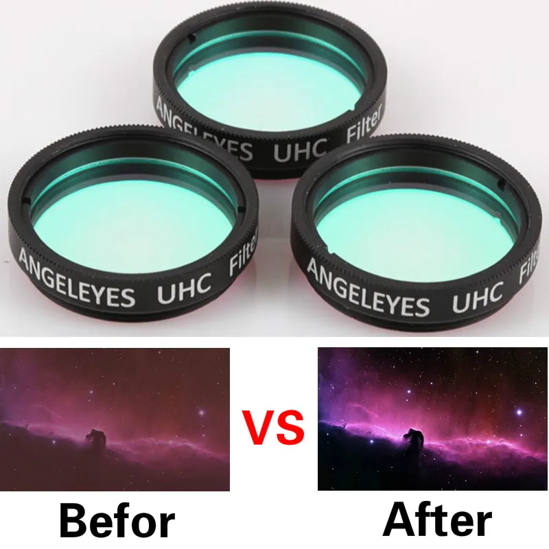 Телескопы 1,2" 2" UHC Туманность фильтр ультра высокие контрастные фильтры узкий полосу для астрономии телескоп рассеивает светильник загрязнения