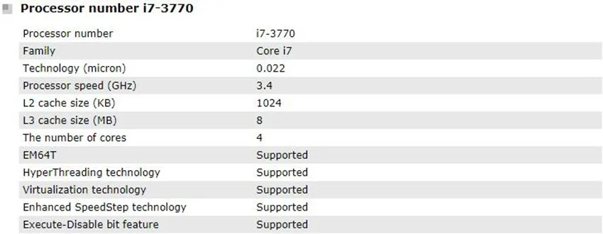 Процессор Intel Core i7-3770 I7 3770 процессор LGA 1155 рабочий Рабочий стол процессор