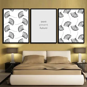 

Nordic Style Fashion Pictures Dead Leaves And Quotes Present Posters Bedroom Decoration Canvas Printing Painting Modern Wall Art