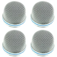 4 шт. новые металлические микрофон Замена шаровой головкой сетки микрофона решетка для shure beta52a beta 52a микрофон Глобус