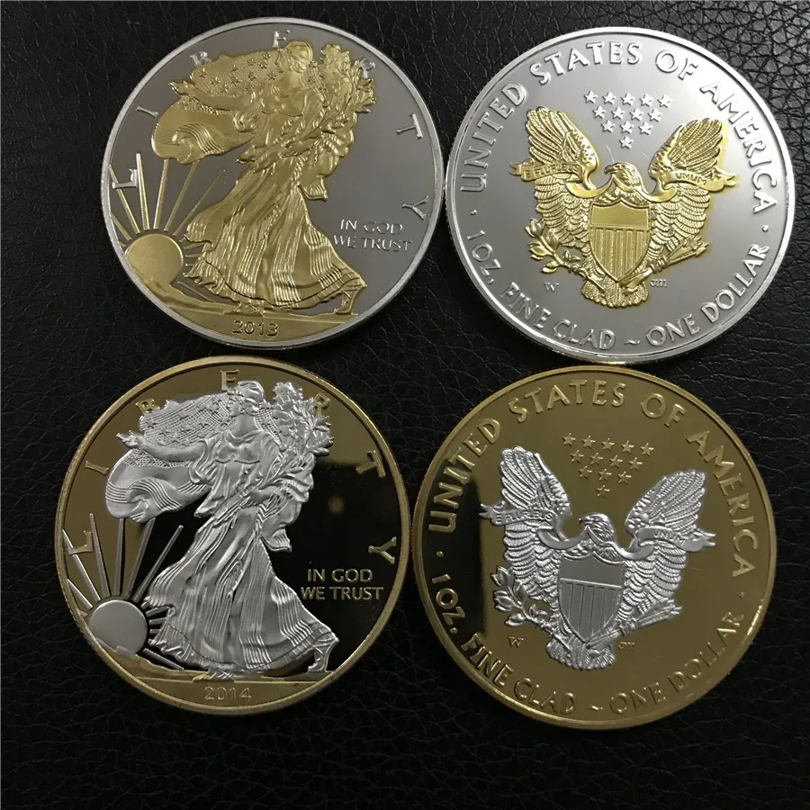 Горячая золотая монета американский золотой Орел 1 сувенирная монета. 999 Bullion Золотая круглая монета, американский золотой Орел 1 унций