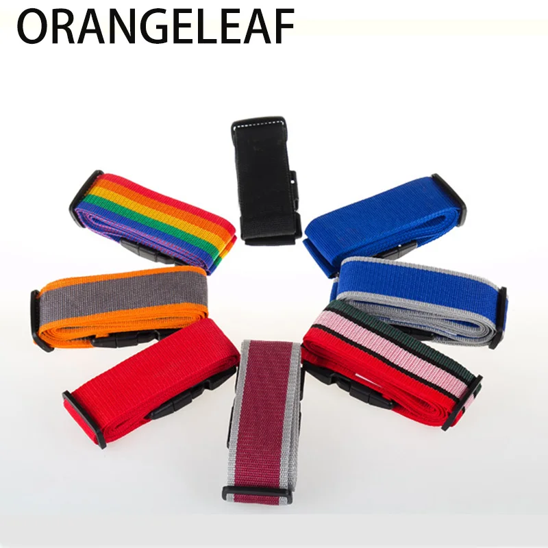 Tralvel Accessorises 200CM Length Luggage Cross Straps Adjustable Travel Suitcase Nylon Password Lock Buckle Strap Baggage Belts