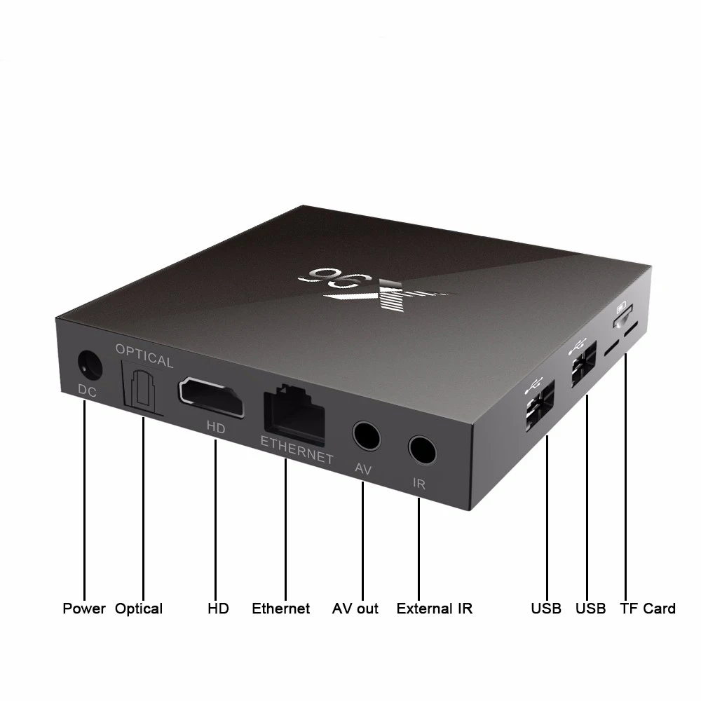 Хит! Оригинальный X96 Android 7 1 Smart TV BOX четырехъядерный HD2.0 4K * 2k Amlogic S905W с Bluetooth