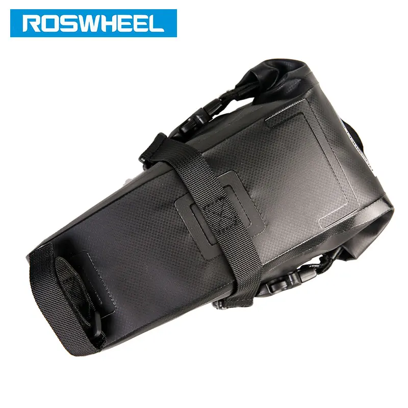 Top ROSWHEEL Attack #131363 Bicycle Seatpost Bag Bicycle Saddle Seat Storage Pannier Cycling MTB Road Bike Rear Pack Water tight 3