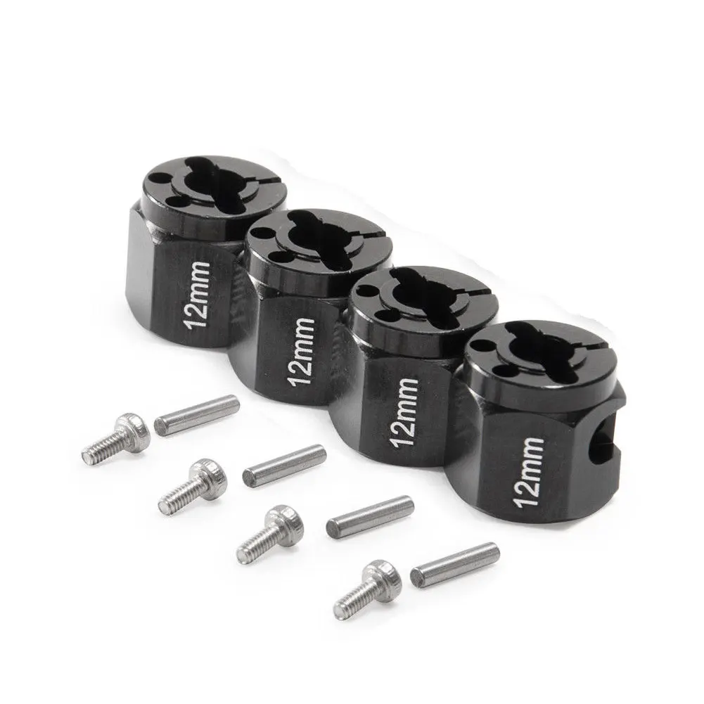 

4Pcs Toy Screws Wheel Hub Set Widen Adapter Replacement Accessories Cars Alloy RC Crawler Durable Boys Kids Hex Parts 1/10