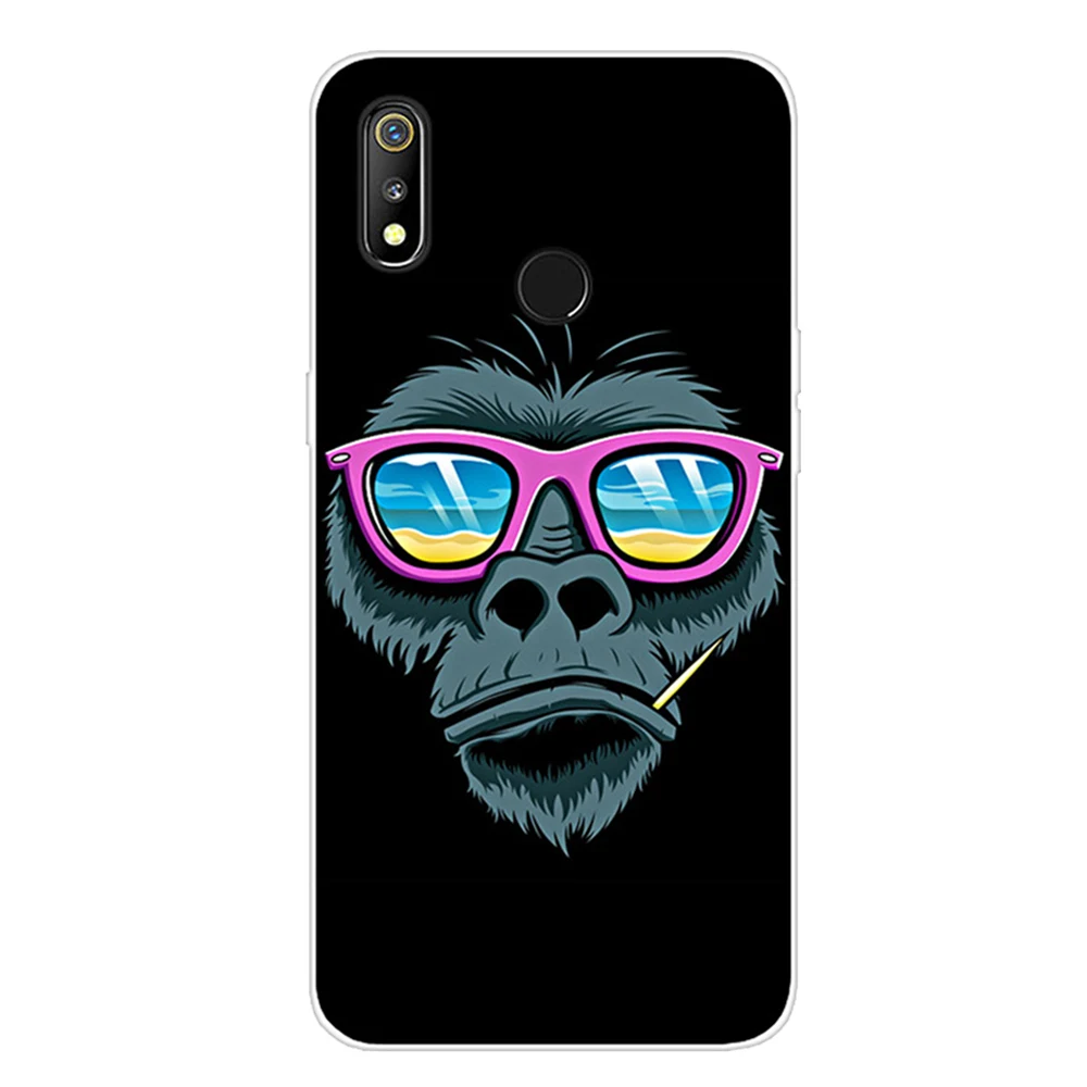 Мягкий ТПУ чехол для телефона OPPO F9 F7 F5 мультяшный окрашенный F11 Pro Чехол Realme X 3