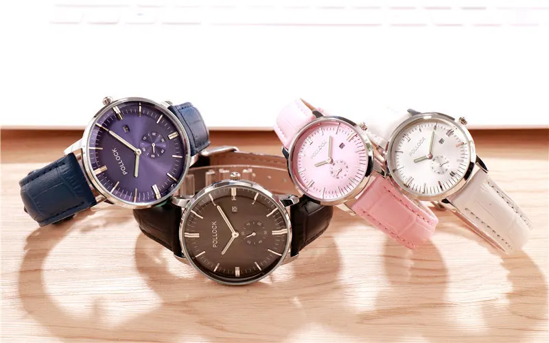 Модные парные часы, кожаные мужские часы, водонепроницаемые женские кварцевые наручные часы, календарь, подарок для мужчин, часы для влюбленных, парные часы