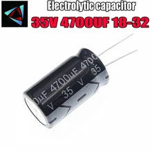 Высокое качество 35В 4700 мкФ 18-32 мм 4700 мкФ 35V 18*32 электролитический конденсатор с алюминиевой крышкой