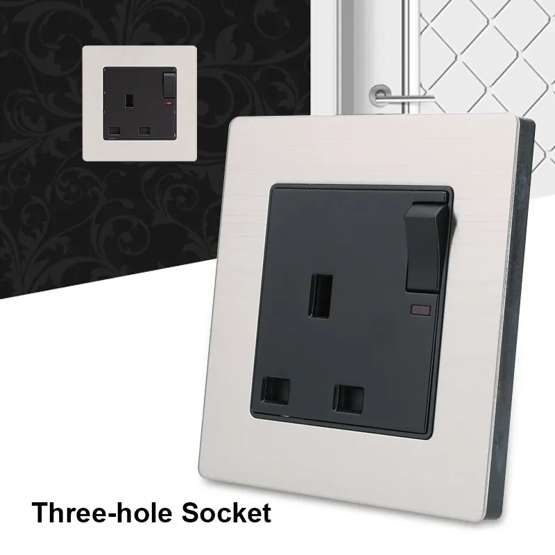 

Wall Power Charger Power Outlet Panel Home Wall Plate Plug POWER POINT GPO with Switch DIY 13A Durable