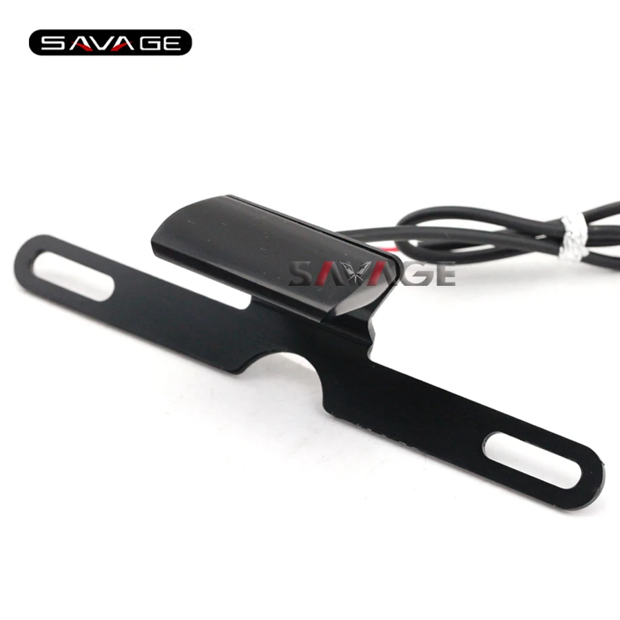 

Universal Motorbike CNC Rear Tail Lamp Number License Plate LED Light For KAWASAKI NINJA ZX6R ZX7R ZX9R ZX10R ZX12R ZX14R