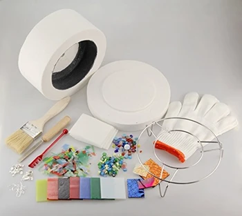 

15Items/Lot Professional Extra Large Microwave Kiln Kit For DIY Jewelry Glass Fusing