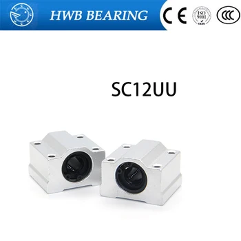 

High quality 4 pcs SC12UU SCS12UU Linear motion ball bearings slide block bushing for 12mm linear shaft guide rail