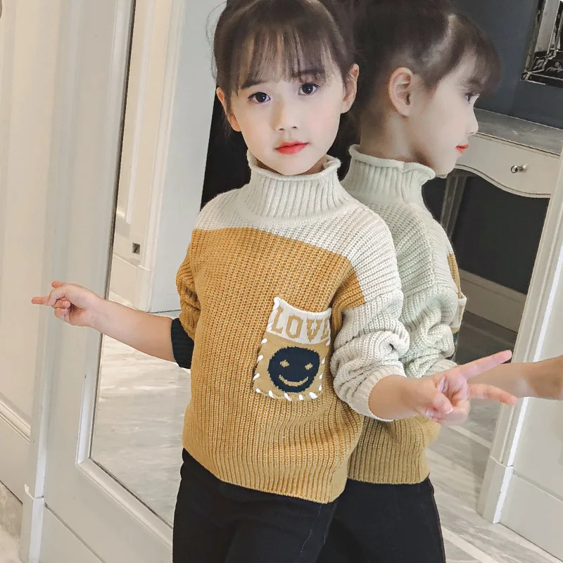 

2018 Girls Sweaters Baby Girl Winter Clothes Autumn New Knitted Sweater Kids Clothing Girls Pullover Costume 10 12 13 Kerst Trui