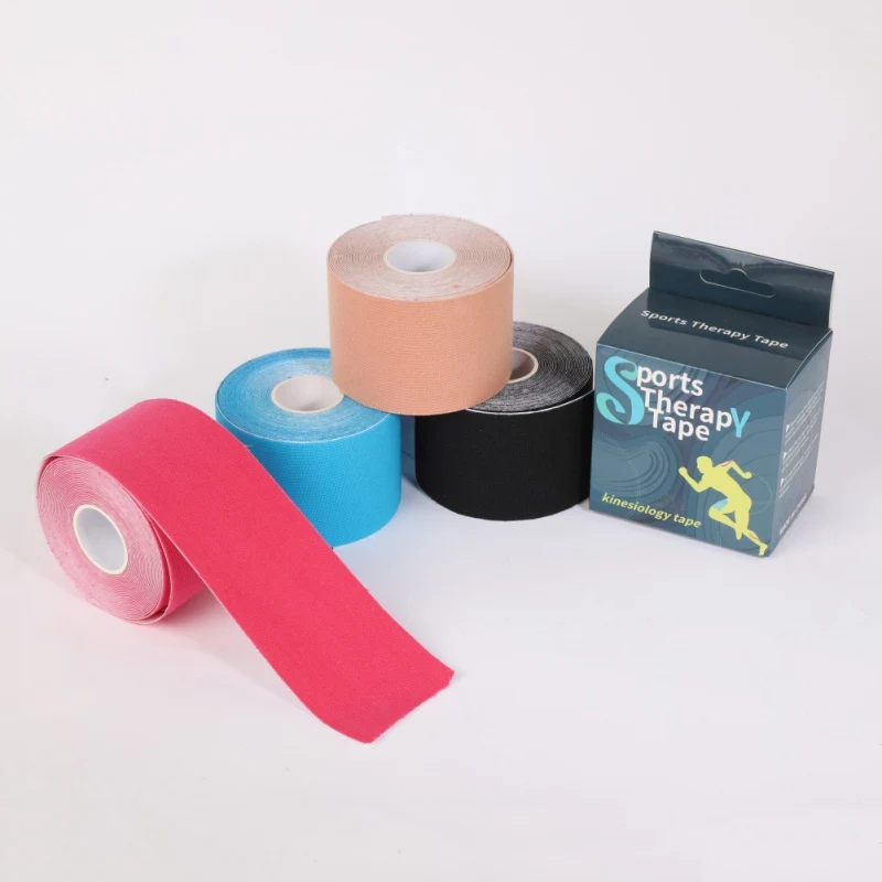 

1PC 5cm x 5m Elastic Muscle Tape Athletic Recovery Gym Fitness Bandage Kneepad Sport Support Safety Pain Relief Knee Pads