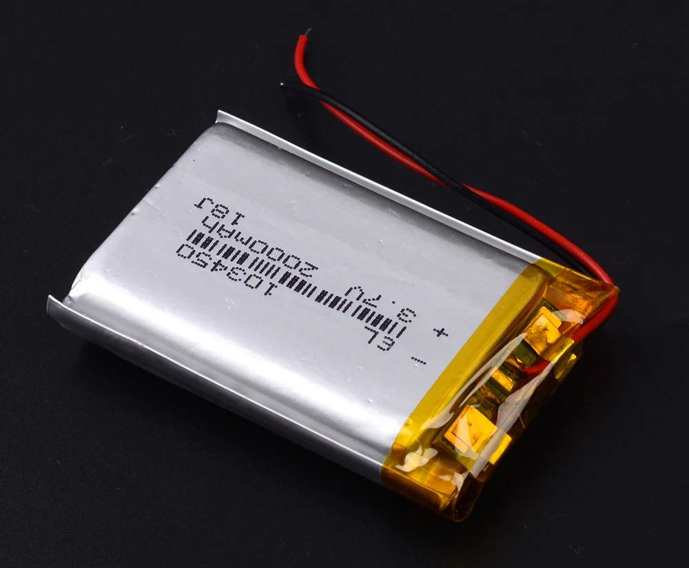 103450 3,7 V 2000MAH литий-полимерная аккумуляторная батарея для MP3 gps навигатора DVD рекордер гарнитура электронная книга камера