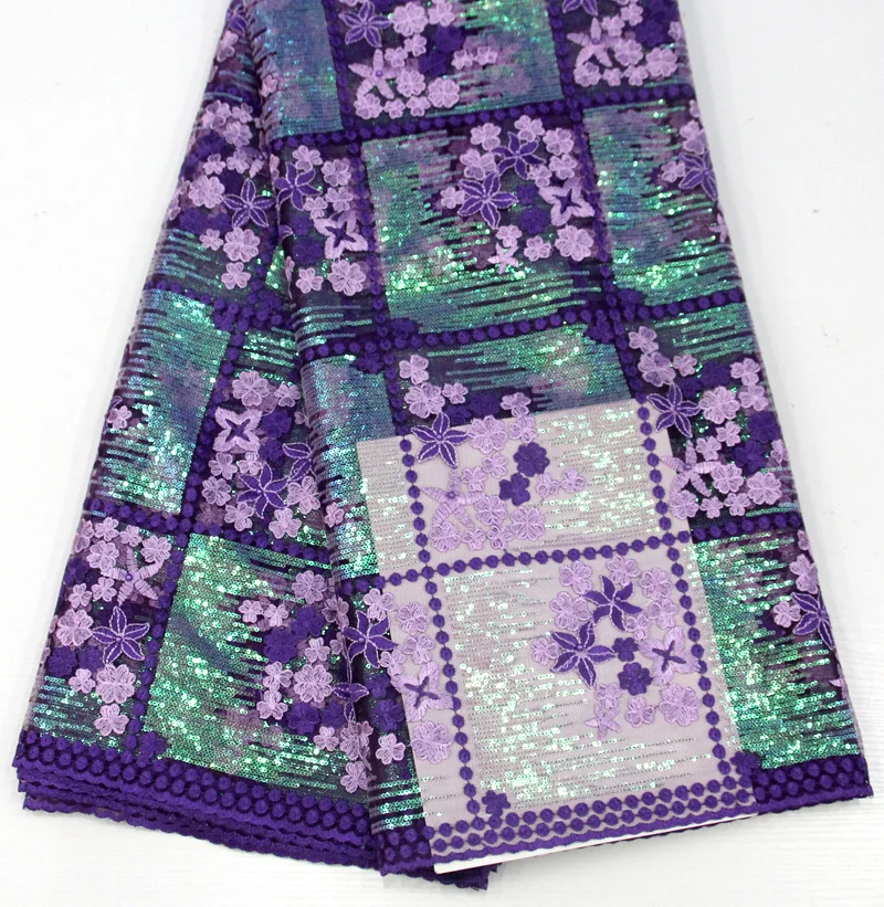 

christmas purple african lace beaded net fabric rhinestone luxury french lace fabric high quality for nigerian dress 5yard