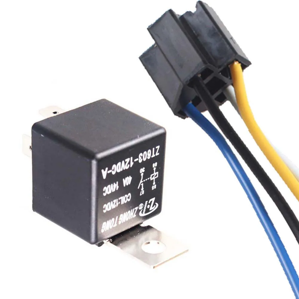 ESUPPORT Car Relay 12v 40a Spst 4pin Pack of 10 
