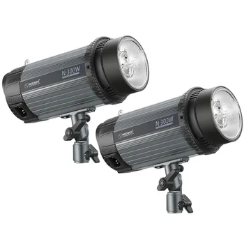 

Neewer 600W(2-Pack 300W)5600K Photo Studio Strobe Flash Light Monolight with Modeling Lamp,Aluminium Alloy Speedlite