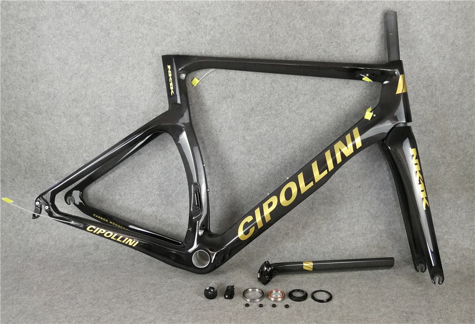 Clearance Carrowter 1K/3K Glossy Carbon Cipollini NK1K Frame Carbon Gold Logo ROAD Bike/Bicycle Frameset Fork+ Seatpost+ Clamp+ Headset 2 Clearance Carrowter 1K/3K Glossy Carbon Cipollini NK1K Frame Carbon Gold Logo ROAD Bike/Bicycle Frameset Fork+ Seatpost+ Clamp+ Headset 2