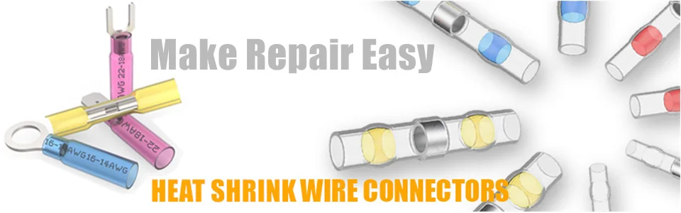 Crimp, Terminais Splice, Kit Conectores à prova d'água, AWG26-24, 50pcs