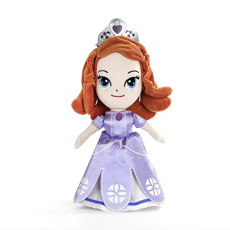 Disney 35CM Dolls Stuffed Toys Frozen Romance Princess Doll Toy Girl Doll Plush Electric Doll Toy Plush Toy gift for children