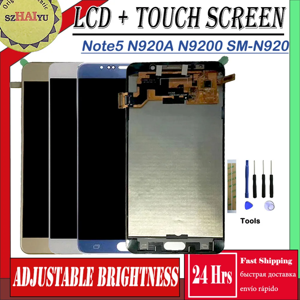 

SZHIAYU TFT 5.7'' Note 5 LCD for SAMSUNG Galaxy Note 5 Display N920A N9200 SM-N920 N920C Touch Screen Digitizer Assembly