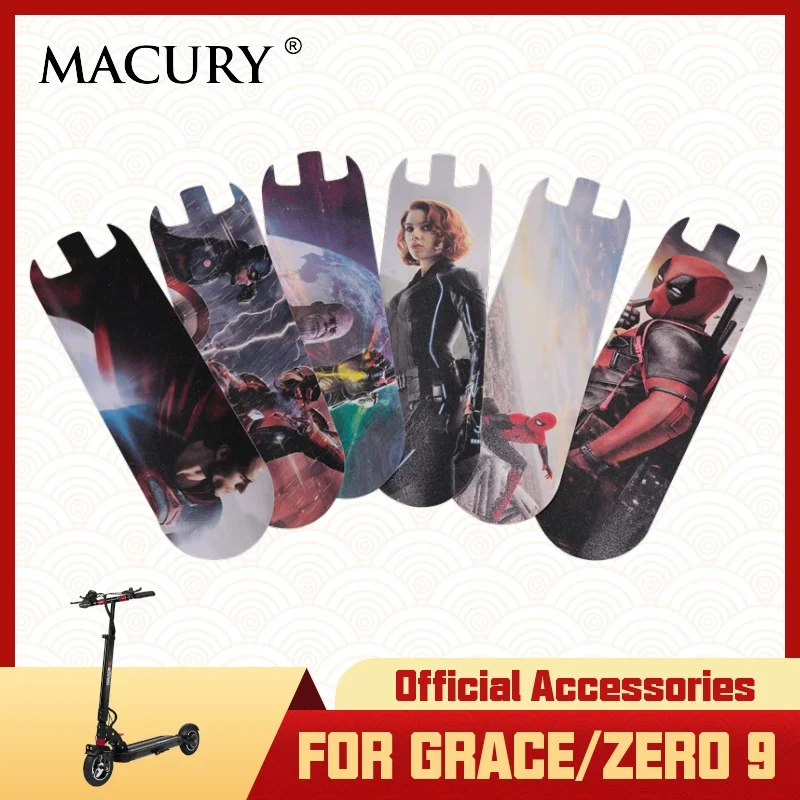 

Macury Sticker only for Grace 9 and Zero 9 Zero9 T9 Non-Slip Decal Sandpaper coated abrasive paper Anti-slip tape