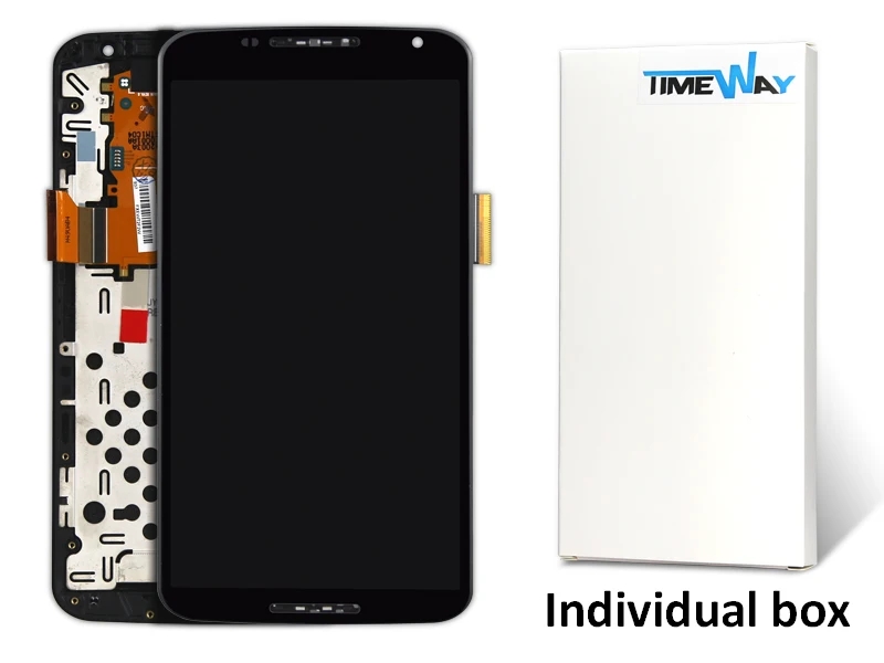 

100% work 10Pcs/lot For motorola nexus 6 lcd With Frame Digitizer Assembly Replacement without Dead pixel
