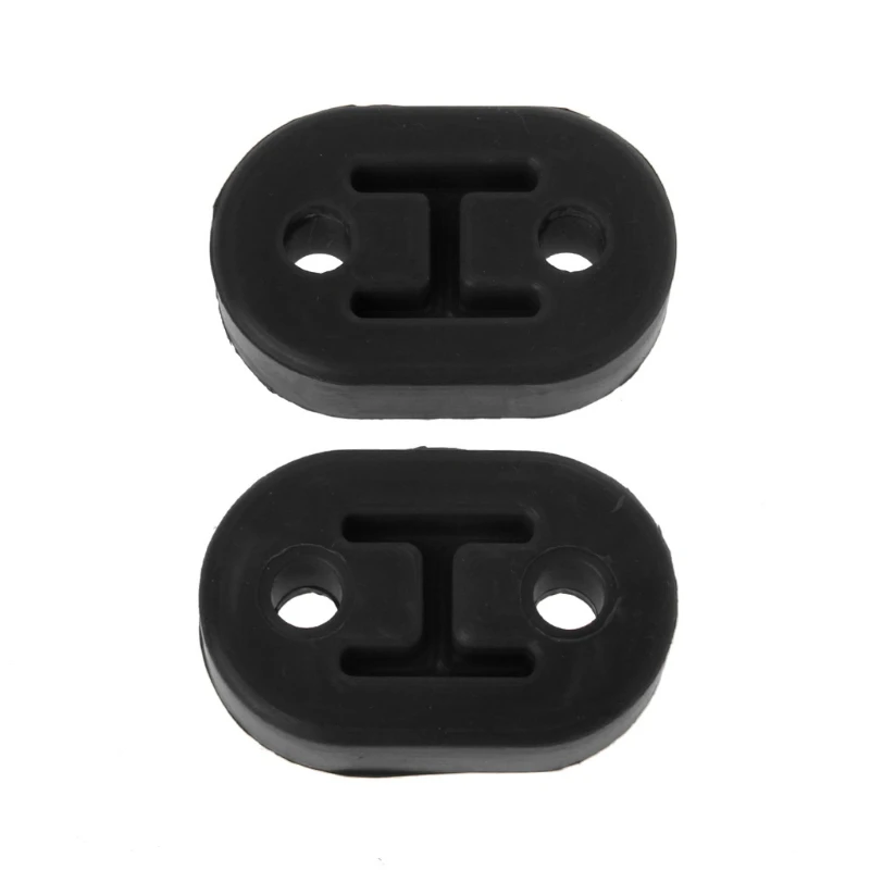 2x Universal Exhaust Mount Repair Hanger Bracket Heavy Duty Rubber