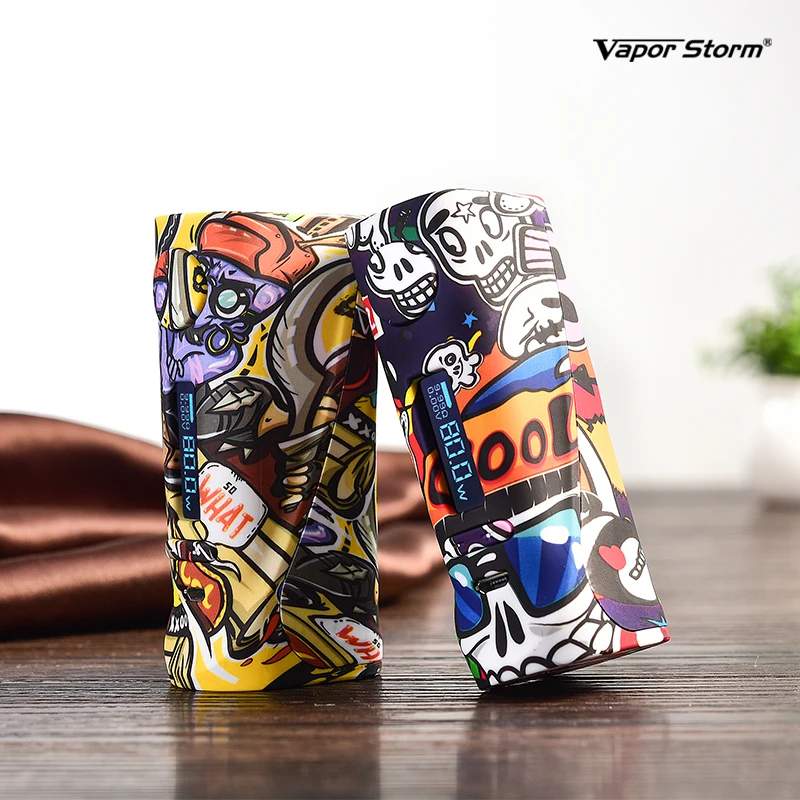 Vapor Storm ECO Pro Box Mod 80 Вт ABS граффити цвет переменной мощности TC батарейный блок 510 электронная сигарета Vape Box Mod без 18650