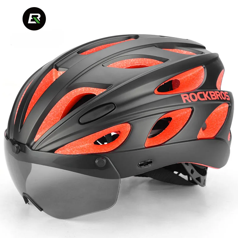 

Rockbros Cycling Helmet Men Women Pro MTB Road Bike Goggles Helmet Integrally-molded Safety Bicycle Helmet Casco Ciclismo