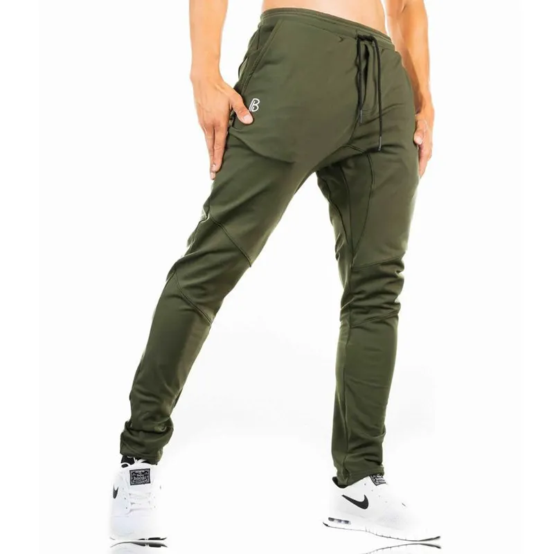 Men Casual Pants Joggers Cotton Sweatpants Gym Fitness Workout Skinny Trousers Spring Sportswear Running Sport Trackpants sport jogging trousers