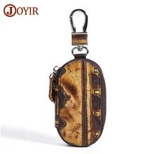 Joyir Винтаж Пояса из натуральной кожи ключевой бумажник молния ключевой сумка Для женщин брелок Чехлы для мангала Для мужчин Key Holder ключница ключи Организатор и 9