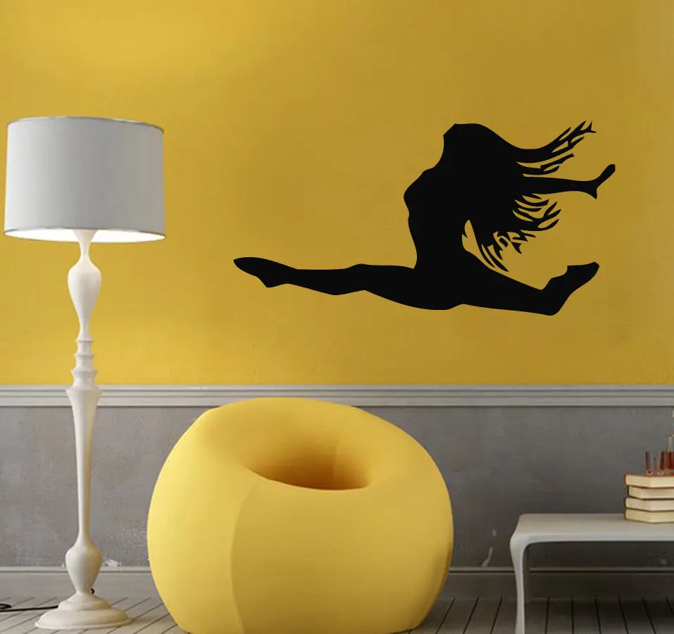 Wall Decals Vinyl Decal Sticker Art Murals Gym Decor Girl Dancer Gymnast