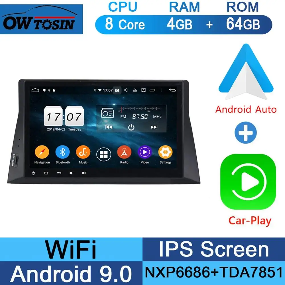 10," ips 8 ядерный 4 Гб ram+ 64 Гб rom Android 9,0 автомобильный DVD радио плеер gps для Honda Accord 8 2008 2009 2010 2011 низкий уровень DSP CarPlay - Цвет: 64G CarPlay Android