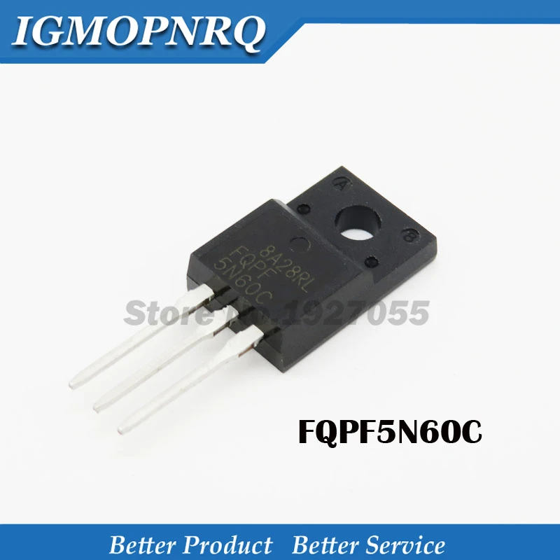 transistor MOSFET FQPF5N60C FQPF5N60 5N60C TO-220F IC Circuits Intégrés .C12.3.3 transistor MOSFET FQPF5N60C FQPF5N60 5N60C TO-220F IC Circuits Intégrés .C12.3.3