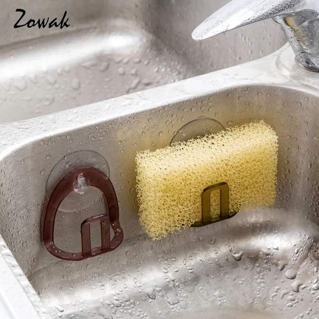 Kitchen Sink Suction Holder Sponges Scrubbers Soap Storage Rack Kitchen Sink Suction Holder Sponges Scrubbers Soap Storage Rack Cup Sponge Bathroom Drying Toilet