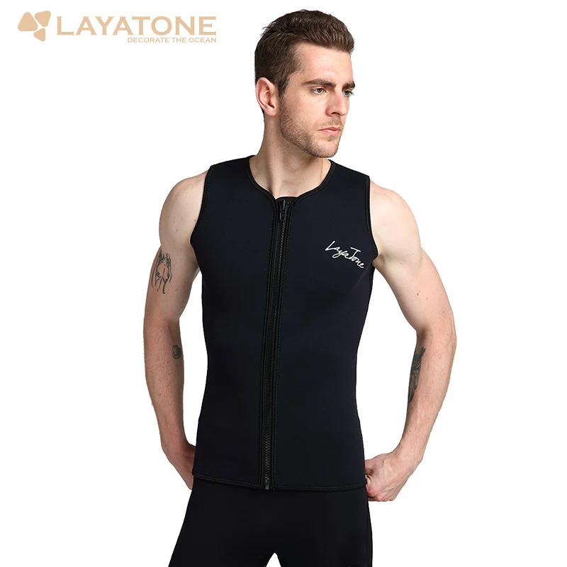 Unisex 3mm Neoprene Wetsuit Jacket Vest Waistcoat For Surfing Scuba