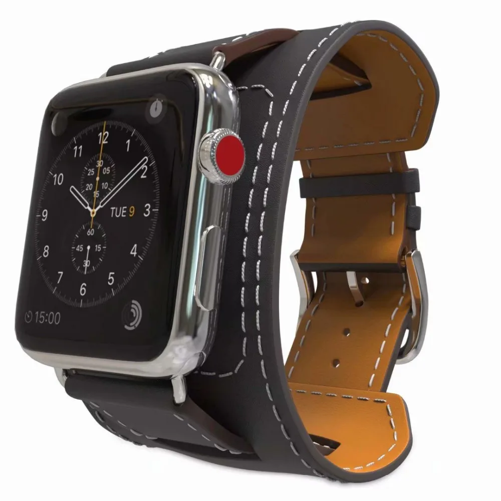 Модная кожаная Петля для iWatch Series SE 6 5 4 3 2 1 ремешок браслета Apple Watch band 42 мм 38 40 44 |