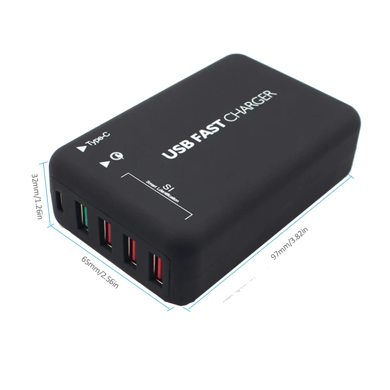 INGMAYA Quick Charge 3,0 USB зарядное устройство 5 портов 6A type C зарядная станция для iPhone iPad samsung huawei Xiaomi LG sony адаптер переменного тока