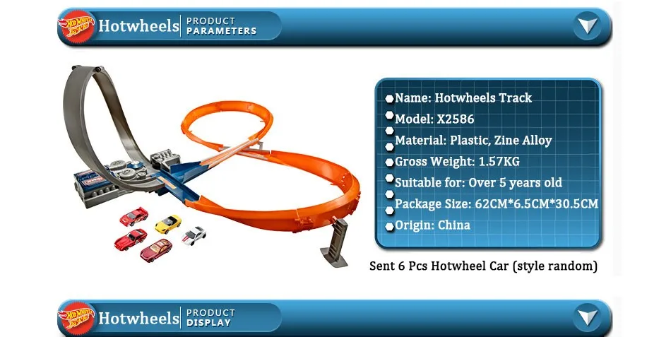 Hot Wheels круговая дорожка пластиковые металлические миниатюры Автомобильная железная дорога brinquedo Educativo Hotwheels игрушки для детей X2586