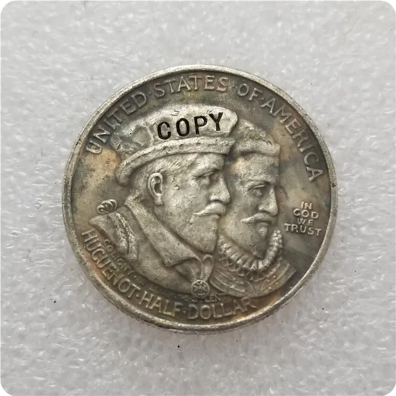 

COPY REPLICA 1924 HUGUENOT COMMEMORATIVE HALF DOLLAR