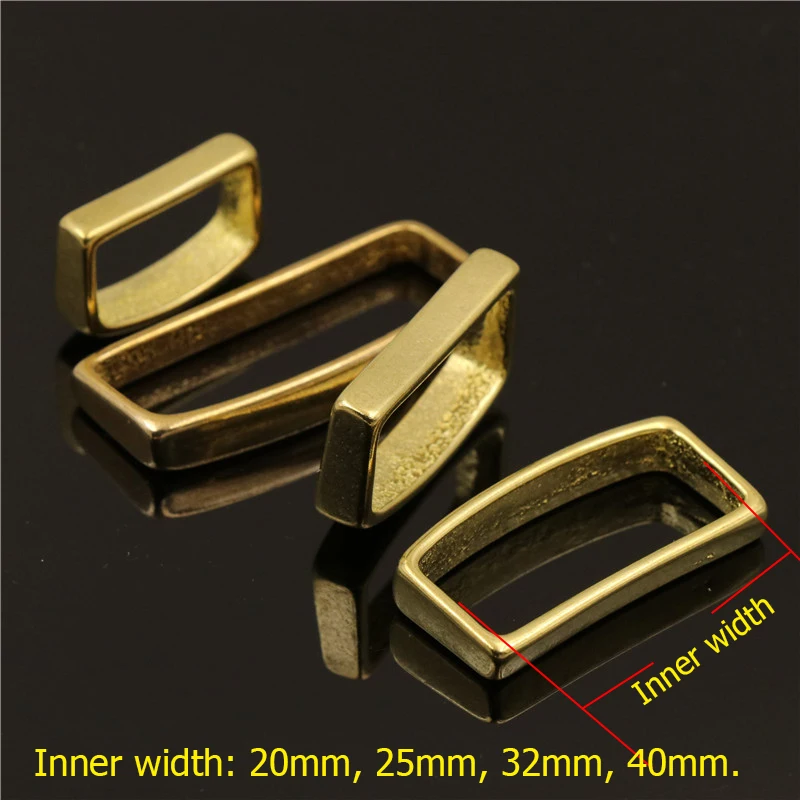 SOLID HEAVY CAST BRASS KEEPER 25mm BELT LOOP STRAP TO FIT 1/"