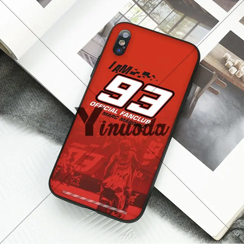 Yinuoda toalha مارك ماركيز MM 93 مخصص صور لينة جراب هاتف ل أبل فون 8 7 6 6 S زائد X XS ماكس 5 5 S SE XR الهواتف المحمولة