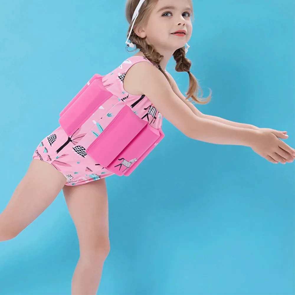 Girls Swimsuits Child Swimming Trunks Shorts Children's Swimwear Kids Buoyancy Swimsuit Baby Boys Girls Swim Vest