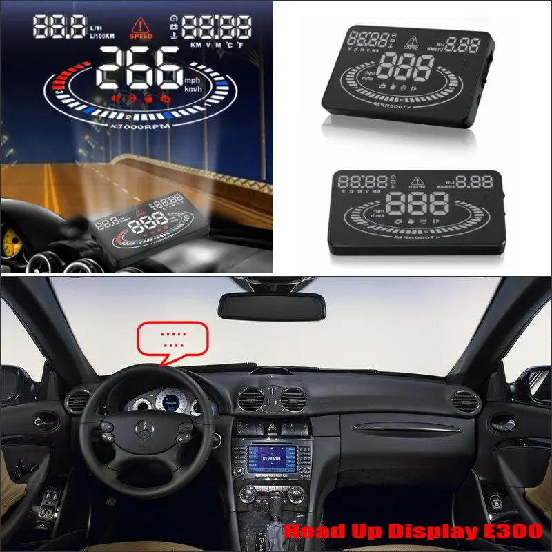 Car HUD Head Up Display For Benz CLK Class W209 2008 Refkecting Windshield font b Screen
