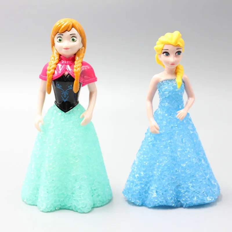 Fashion Baby Dolls Frozen Princess Anna Elsa Dolls With Light Mini Elsa Doll Kids Toys Carttoon Dolls Children Gift