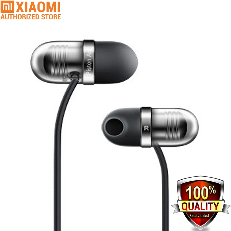 100% Original Xiaomi Mi In-Ear Earphone Capsule Piston Air With Mic Earphone Silicone Earphones For Cell Phone