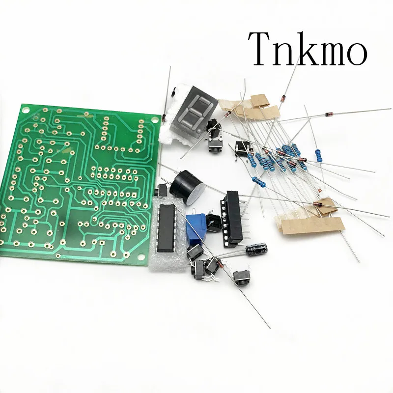

1set 8 Ways Digital Responder Parts Electronic Component CD4511 Welding Practice Board PCB Soldering Practice Experiment DIY Kit