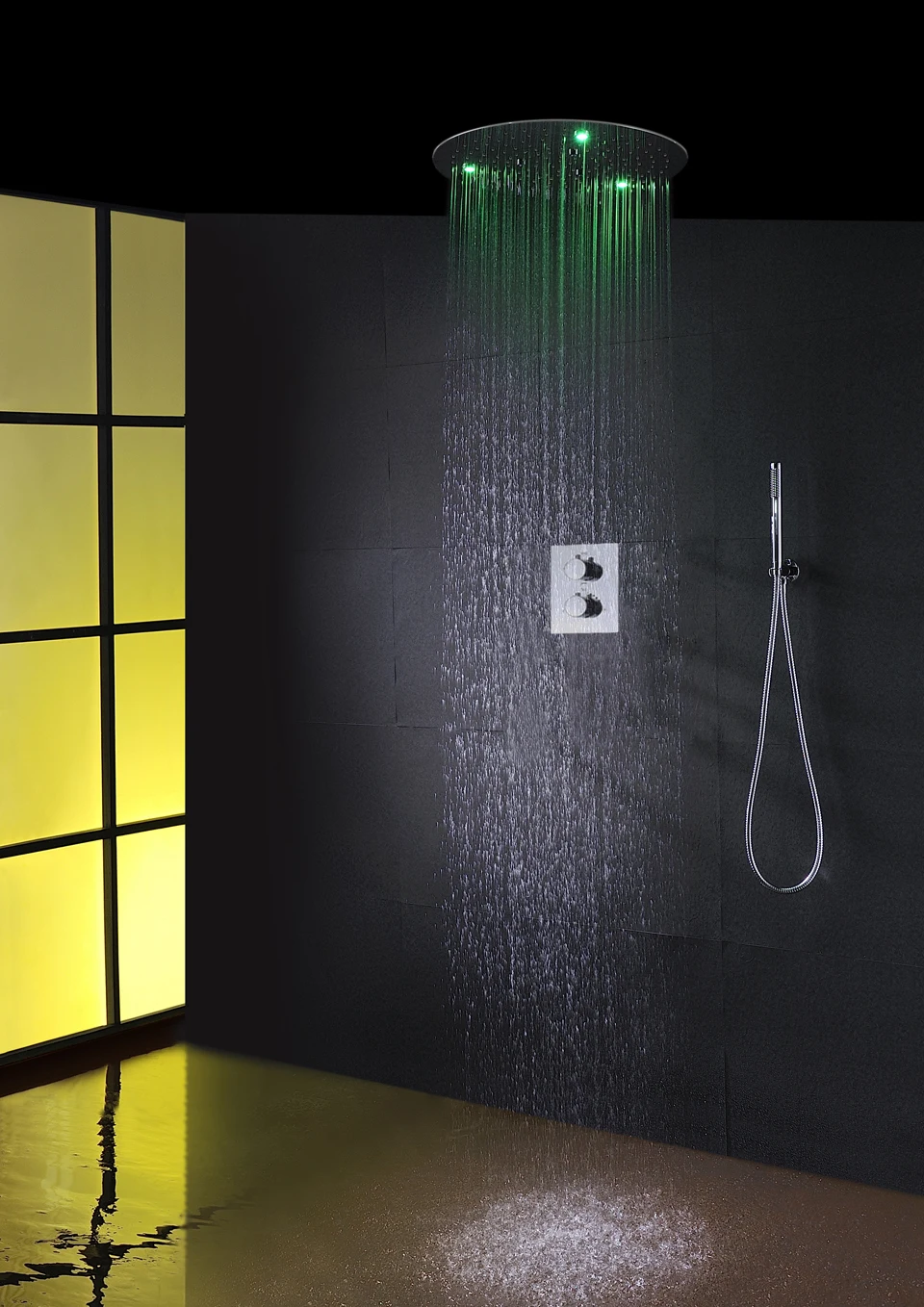 100V240V Alternating Current LED Round Head Shower Easy install Box